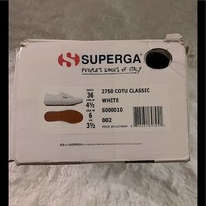 NIB White Superga Cotu Classic 2750
